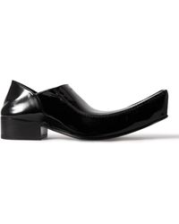 Balenciaga - Romeo Collapsible-heel Patent-leather Loafers - Lyst