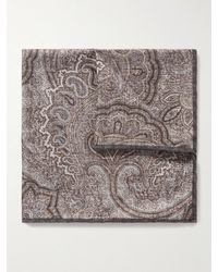 Brunello Cucinelli - Paisley-print Silk Pocket Square - Lyst