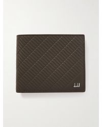 Dunhill - Contour Logo-print Embossed Leather Billfold Wallet - Lyst