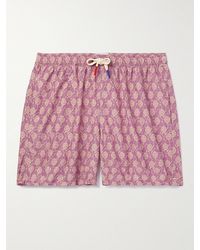 Altea - Straight-Leg Mid-Length Floral-Print Swim Shorts - Lyst