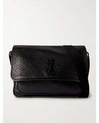 Saint Laurent - Niki Textured-leather Messenger Bag - Lyst