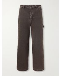 A.P.C. - Dan Carpenter Wide-Leg Cotton-Canvas Trousers - Lyst