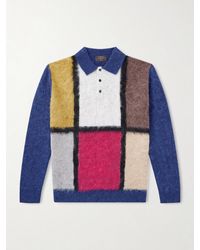Beams Plus - Colour-Block Polo Sweater - Lyst
