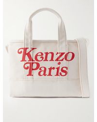 KENZO - Tote aus Canvas mit Logoprint - Lyst