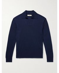 James Purdey & Sons - Duke Slim-fit Worsted Cashmere Polo Sweater - Lyst