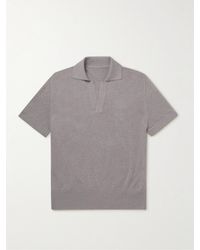 STÒFFA - Mouliné-organic Cotton Polo Shirt - Lyst