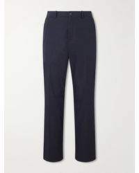 A.P.C. - Dylan Straight-leg Cotton-poplin Trousers - Lyst