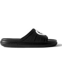 Gucci - New Pursuit Logo-embossed Rubber Slides - Lyst