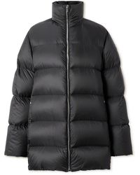 Rick Owens - Moncler Cyclopic Logo-appliquéd Quilted Shell Down Coat - Lyst