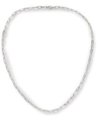 Hatton Labs - Paperclip Silver Chain Necklace - Lyst
