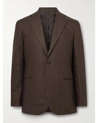 J. Mueser - Waverly Slim-fit Linen Suit Jacket - Lyst