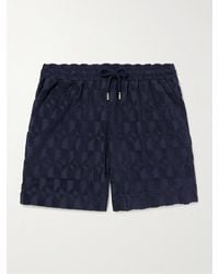 MR P. - Straight-Leg Organic Cotton-Terry Jacquard Drawstring Shorts - Lyst