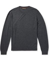 Loro Piana - Sottile Slim-fit Wool, Silk And Cashmere-blend Sweater - Lyst