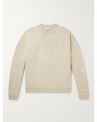 CHERRY LA - Stardust Sweatshirt aus Baumwoll-Jersey mit kurzer Knopfleiste und Logoprint - Lyst
