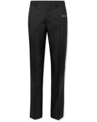 Off-White c/o Virgil Abloh - Slim-fit Straight Leg Printed Drill Suit Trousers - Lyst