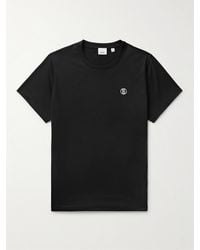 Burberry - Besticktes T-Shirt aus Baumwolle - Lyst