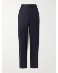 A.P.C. - Massimo Straight-Leg Wool-Twill Suit Trousers - Lyst