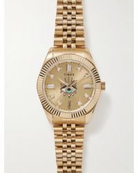 Timex - Jacquie Aiche 36mm Gold-tone And Stainless Steel - Lyst