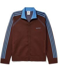 adidas Originals - Wales Bonner Logo-embroidered Striped Recycled Knitted Track Jacket - Lyst