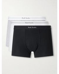 Paul Smith - Three-pack Stretch Organic Cotton-jersey Boxer Briefs - Lyst