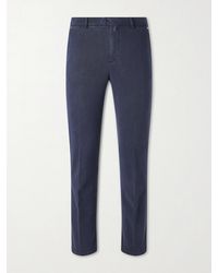 Kiton - Straight-Leg Lyocell-Blend Twill Trousers - Lyst