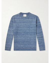 The Elder Statesman - Nimbus Striped Cashmere And Silk-blend Sweater - Lyst