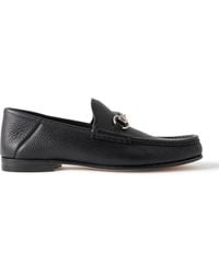 Gucci - Horsebit 1953 Collapsible-Heel Embellished Full-Grain Leather Loafers - Lyst