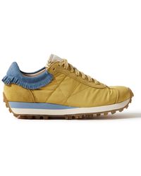 Visvim - Walpi Fringed Leather-trimmed Suede And Shell Sneakers - Lyst