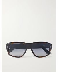 Dior - Diortailoring N1I Havana Geometric Acetate Sunglasses - Lyst