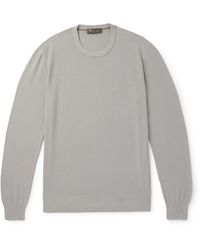 Loro Piana - Cotton And Silk-Blend Piqué Sweater - Lyst