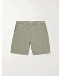 NN07 - Aden 1923 Straight-Leg Organic Cotton-Blend Twill Shorts - Lyst