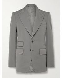 Tom Ford - Shelton Slim-fit Cotton And Silk-blend Poplin Suit Jacket - Lyst