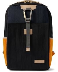 master-piece - Link Colour-Block Leather And Webbing-Trimmed Nylon Backpack - Lyst