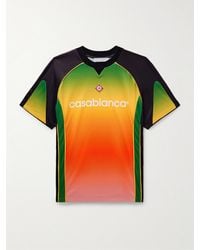 Casablancabrand - Schmal geschnittenes T-Shirt aus Mesh mit Farbverlauf - Lyst