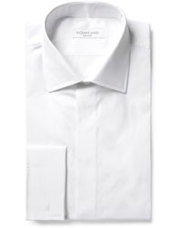Richard James - White Slim-fit Double-cuff Cotton-poplin Shirt - Lyst