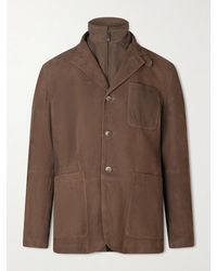 Canali - Bruma Layered Suede Jacket - Lyst
