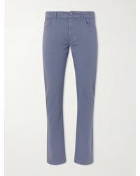 Canali - Straight-Leg Garment-Dyed Stretch Jeans - Lyst