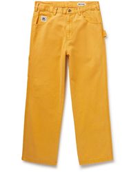 Bode - Knolly Brook Straight-leg Cotton-twill Trousers - Lyst
