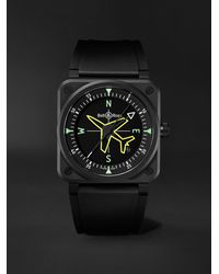 Bell & Ross - Br 03 Gyrocompass Limited Edition Automatic 41mm Ceramic And Rubber Watch - Lyst