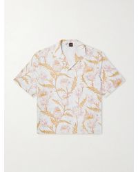 Loewe - Paula's Ibiza Anagram-Embroidered Camp-Collar Printed Cotton Shirt - Lyst