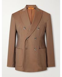 Barena - Double-Breasted Virgin Wool-Gabardine Suit Jacket - Lyst