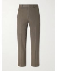 AURALEE - Straight-leg Wool-gabardine Trousers - Lyst