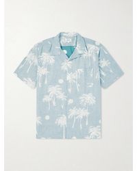 Hartford - New Palmito Convertible-Collar Printed Cotton Shirt - Lyst