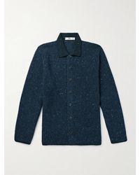 Inis Meáin - Breidin Merino Wool And Cashmere-blend Shirt Jacket - Lyst