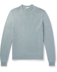 Agnona - Logo-appliquéd Silk And Cotton-blend Sweater - Lyst