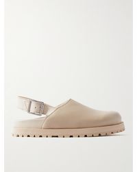 VINNY'S - Shearling-lined Leather Sandals - Lyst