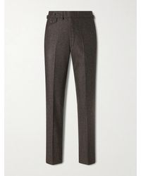 J. Mueser - Waverly Straight-leg Checked Virgin Wool Suit Trousers - Lyst