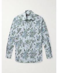 Tom Ford - Slim-Fit Floral-Print Silk-Crepe Shirt - Lyst