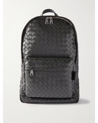 Bottega Veneta - Small Intrecciato Leather Backpack - Lyst