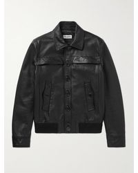 Saint Laurent - Padded Leather Jacket - Lyst